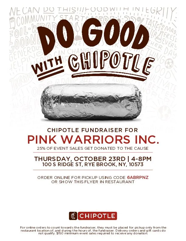 Chipotle Fundraiser Event