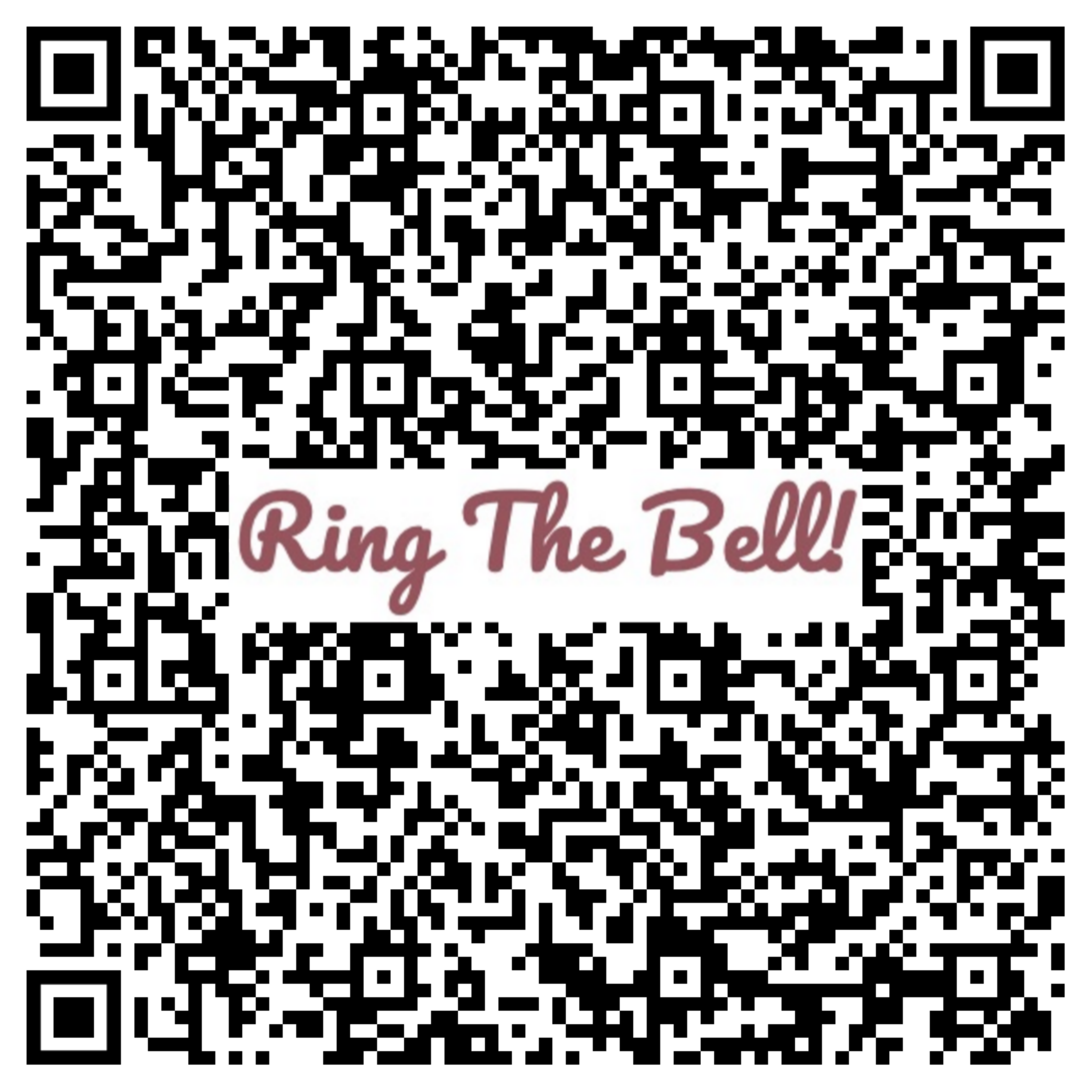 QR code to leave a review for Ring The Bell
